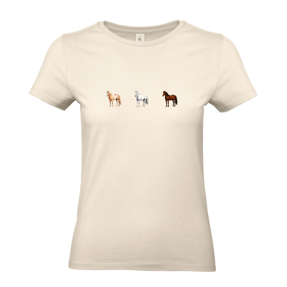 Pferde Trio - T-Shirt für Damen