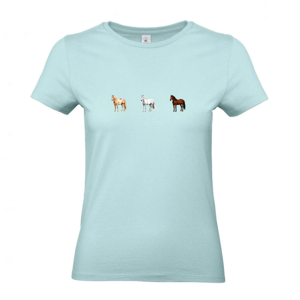 Pferde Trio - T-Shirt für Damen