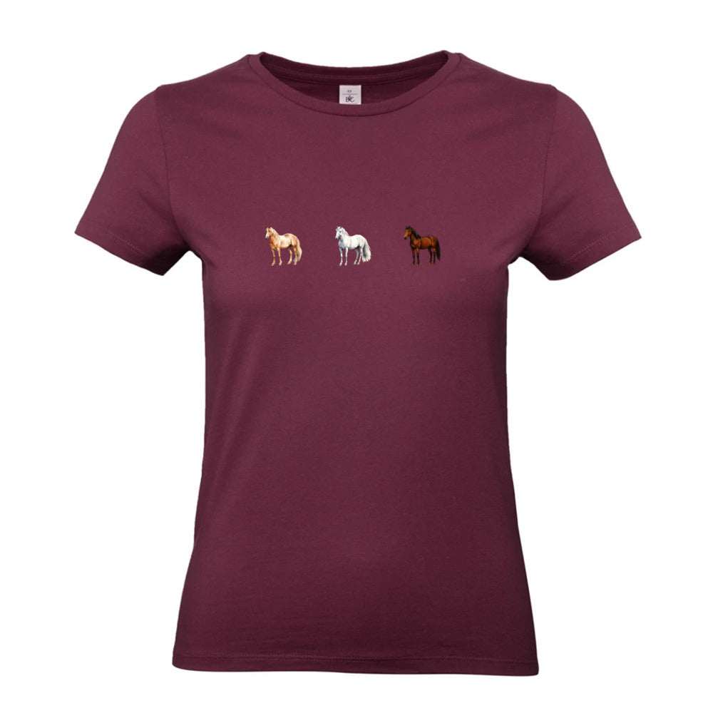 Pferde Trio - T-Shirt für Damen