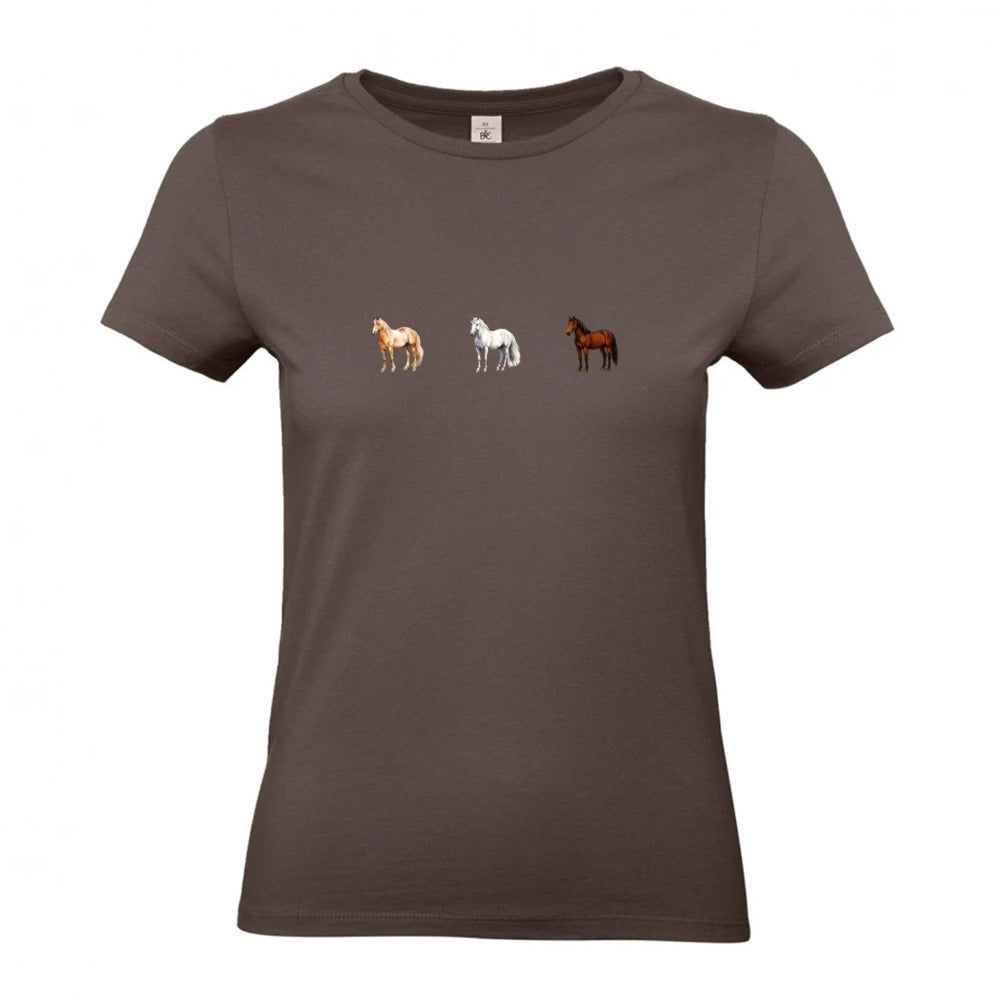 Pferde Trio - T-Shirt für Damen
