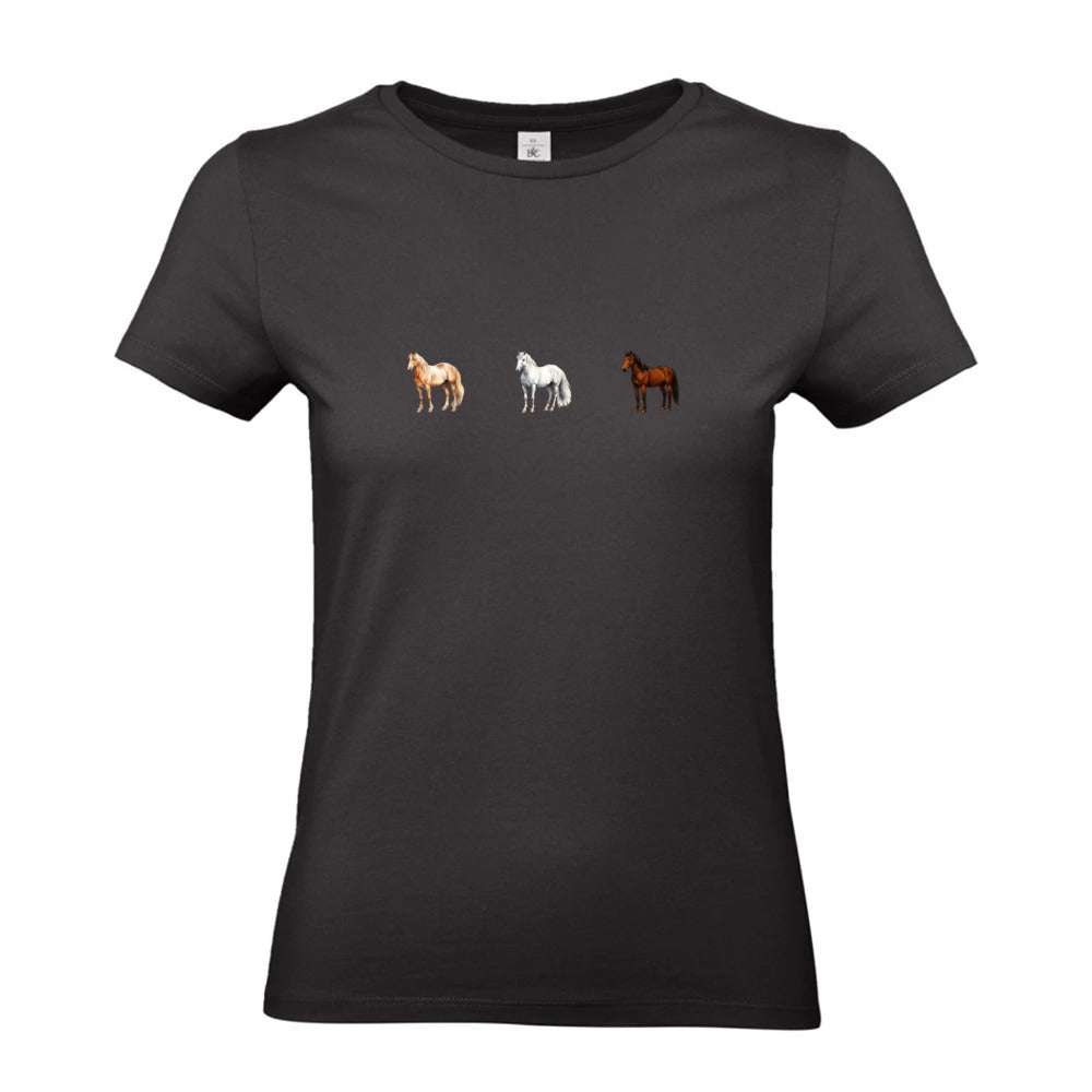 Pferde Trio - T-Shirt für Damen