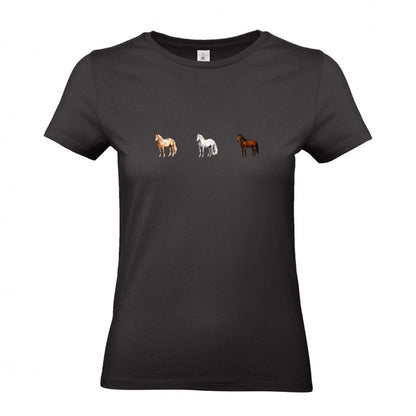 Pferde Trio - T-Shirt für Damen