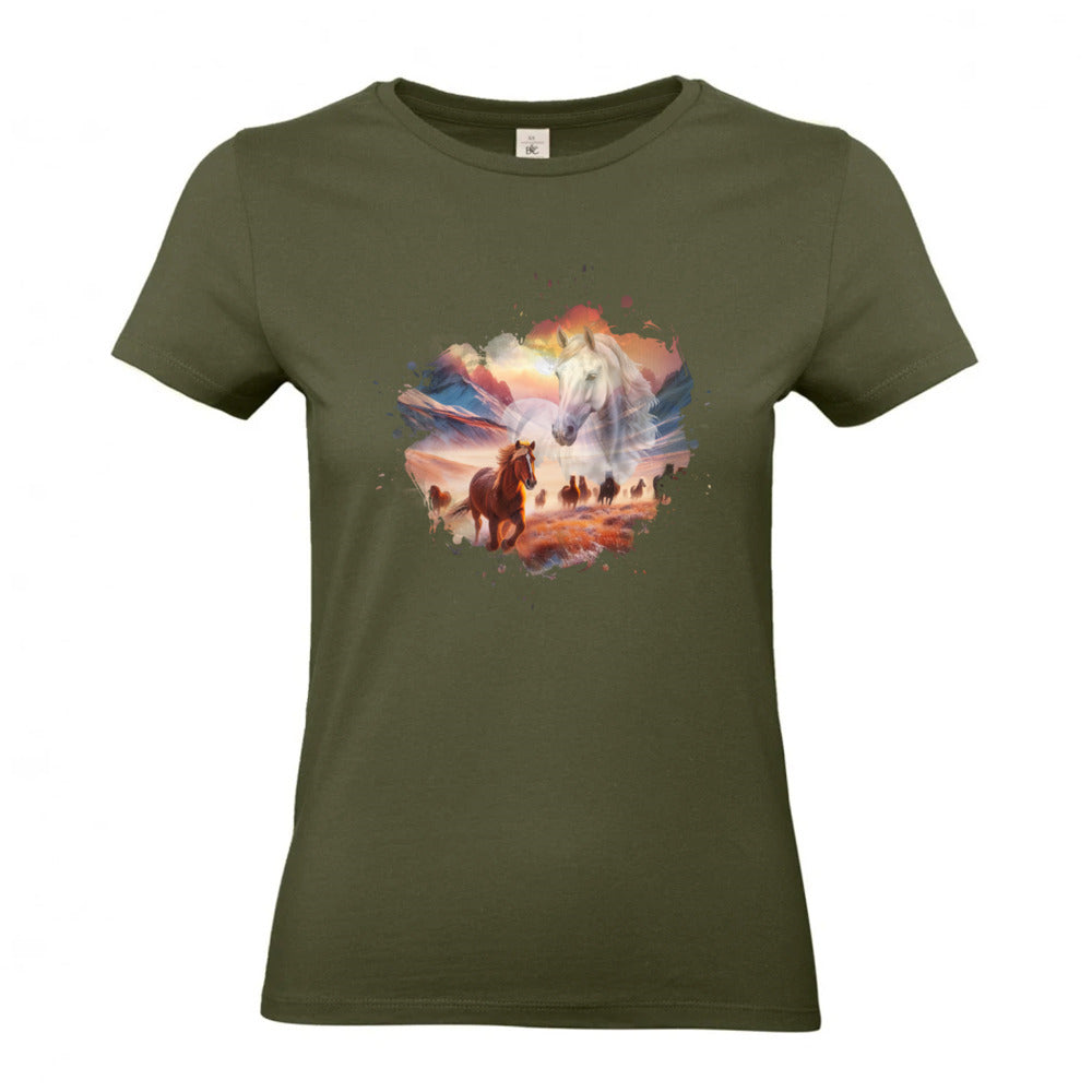 Liebe zu Pferden - T-Shirt für Damen