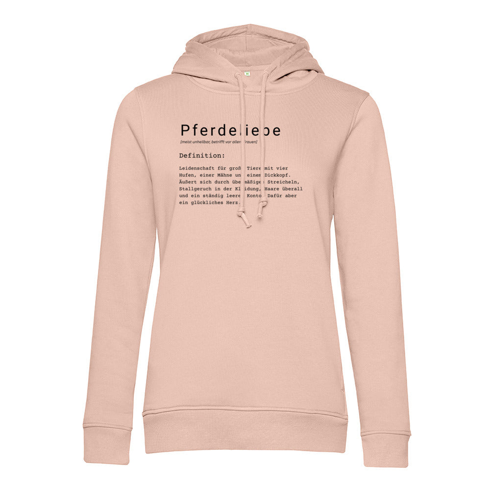 Pferdeliebe - Bio-Hoodie für Damen