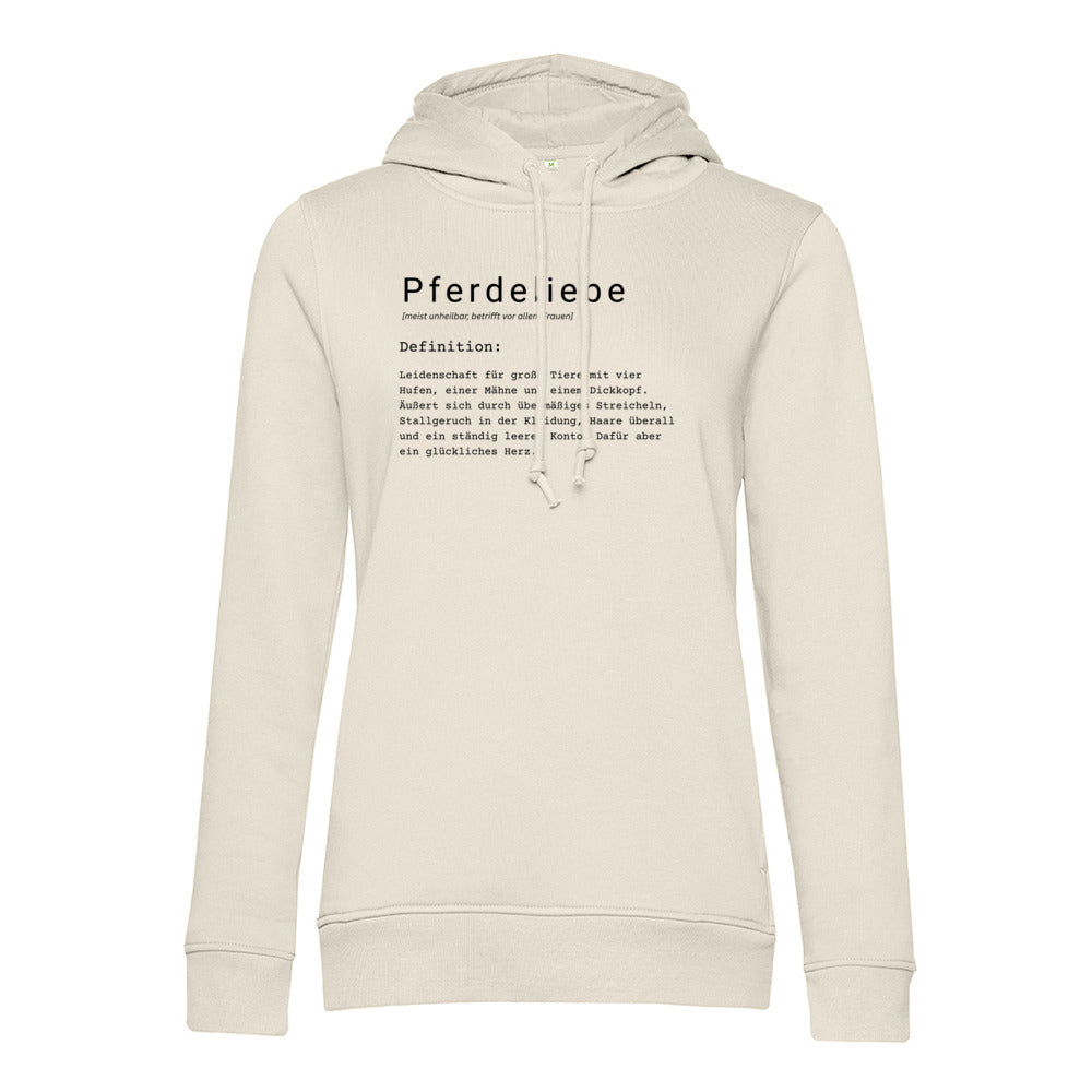 Pferdeliebe - Bio-Hoodie für Damen