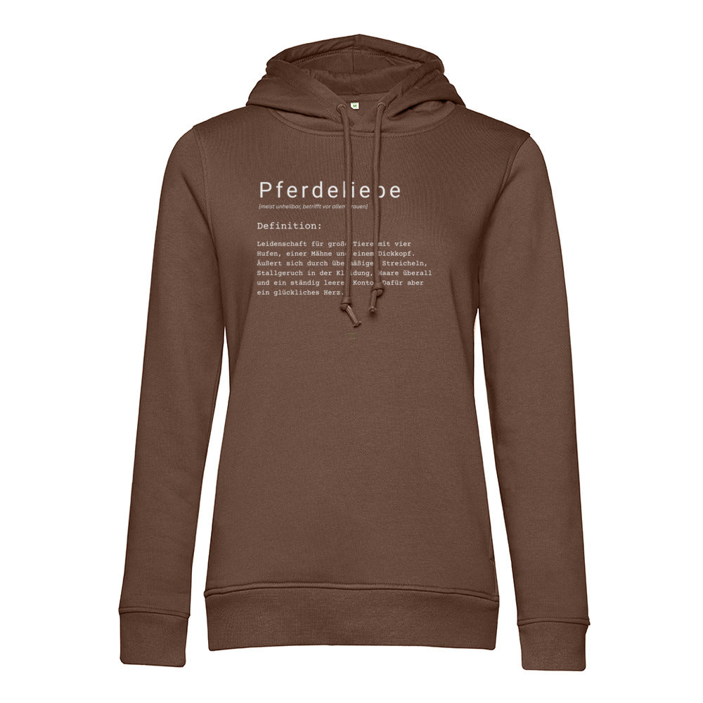 Pferdeliebe - Bio-Hoodie für Damen