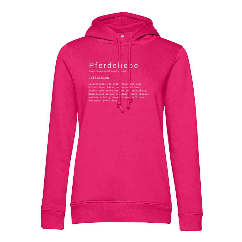 Pferdeliebe - Bio-Hoodie für Damen