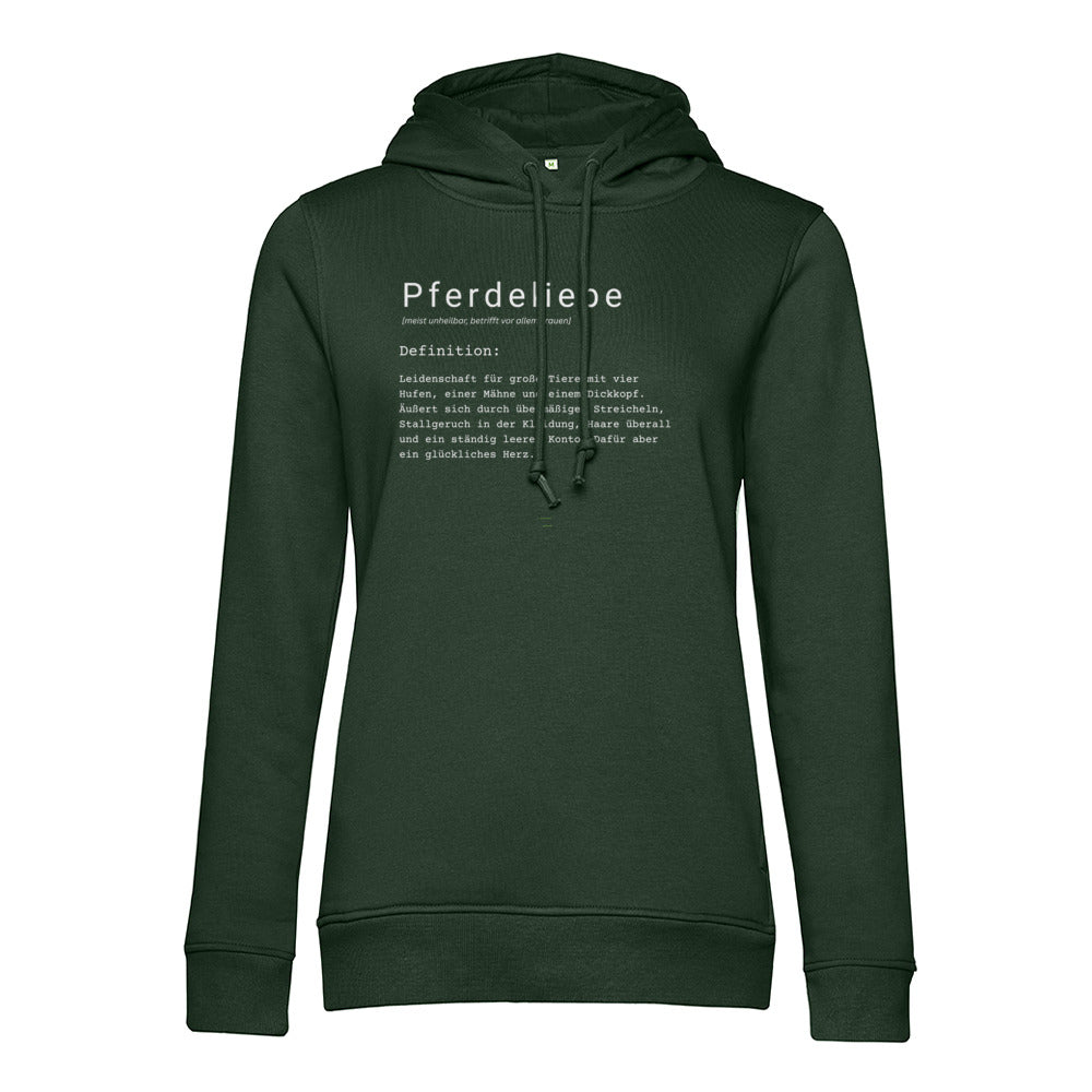 Pferdeliebe - Bio-Hoodie für Damen
