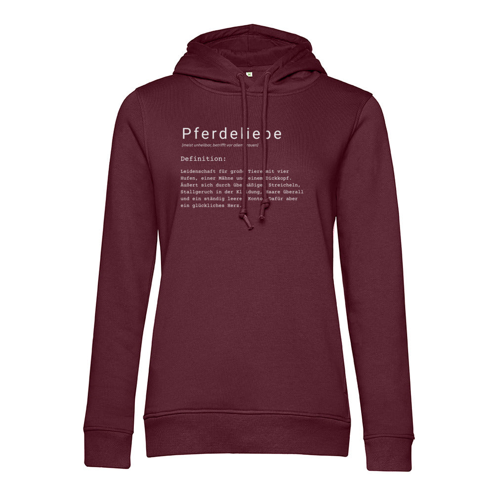 Pferdeliebe - Bio-Hoodie für Damen