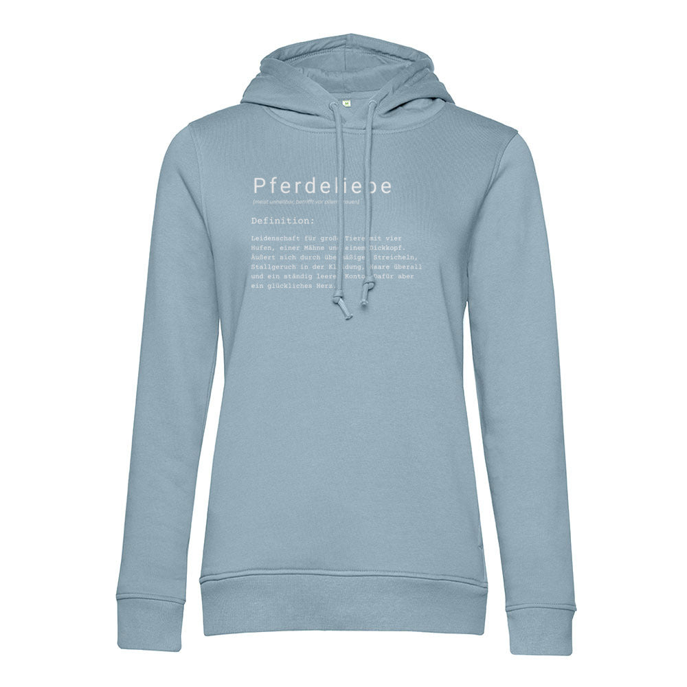 Pferdeliebe - Bio-Hoodie für Damen