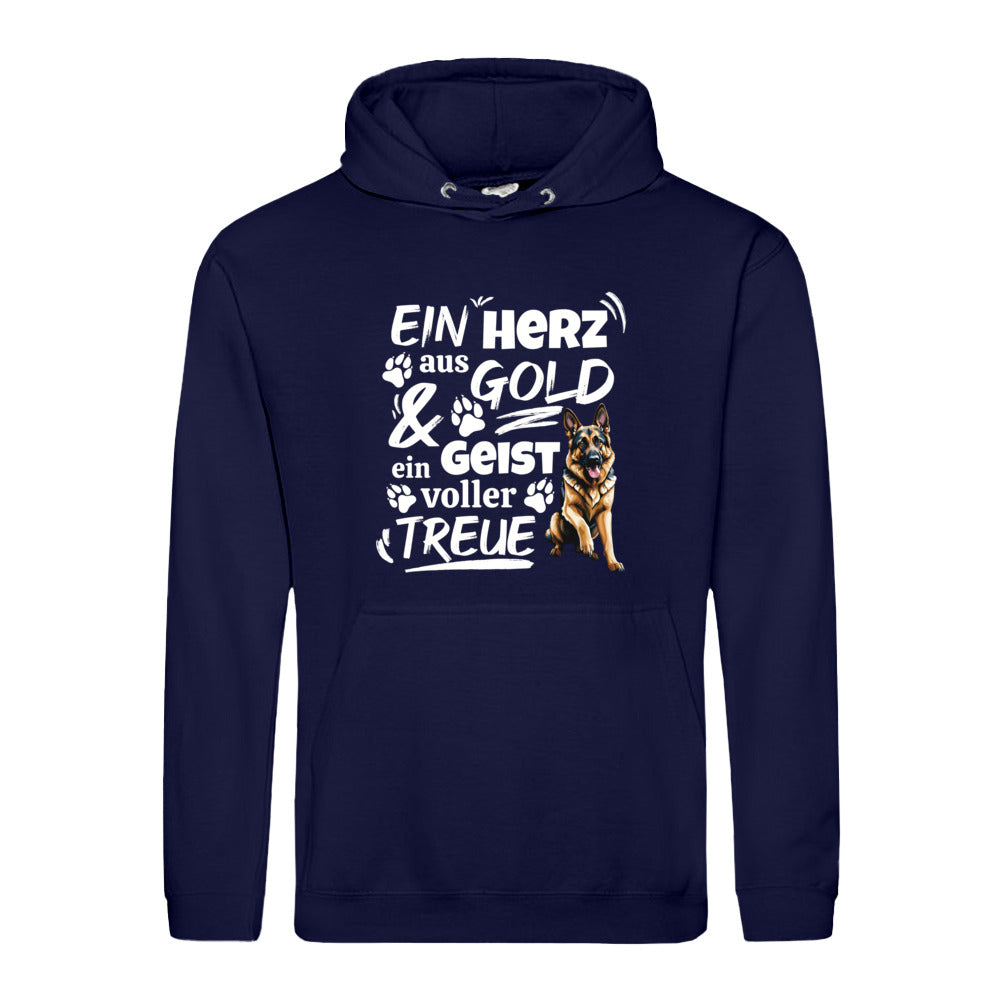 Herz aus Gold - Hoodie für Herren