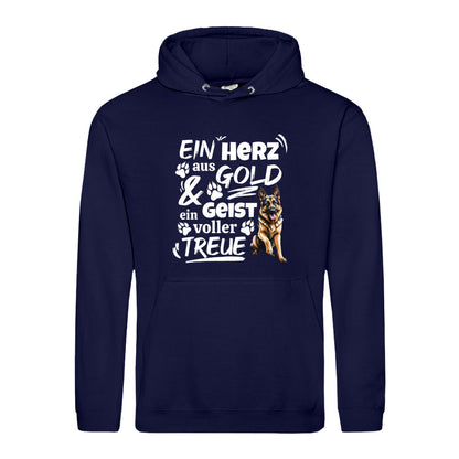 Herz aus Gold - Hoodie für Herren