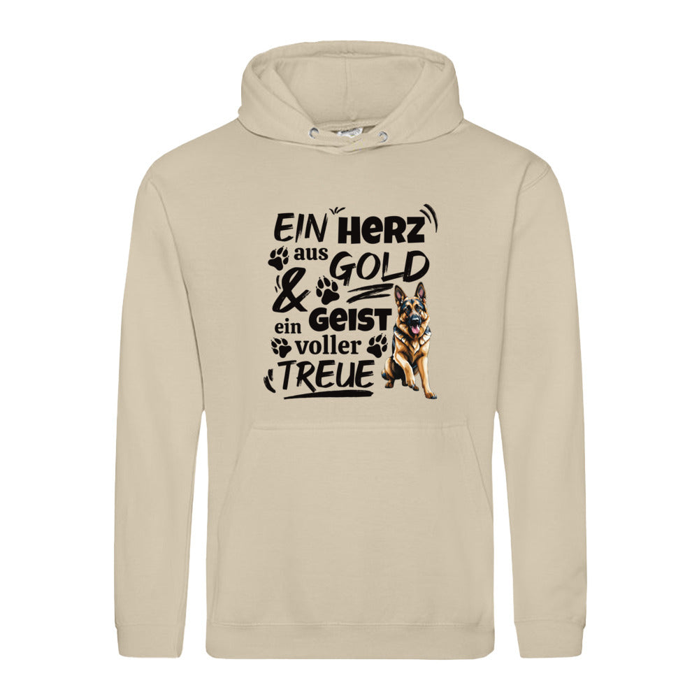 Herz aus Gold - Hoodie für Herren
