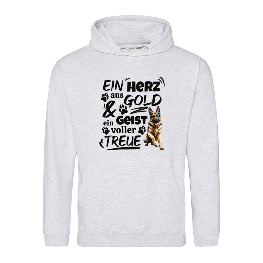 Herz aus Gold - Hoodie für Herren
