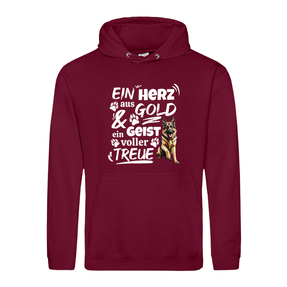 Herz aus Gold - Hoodie für Herren