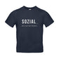 SOZIAL... aber nur mit Hunden -T-Shirt für Herren