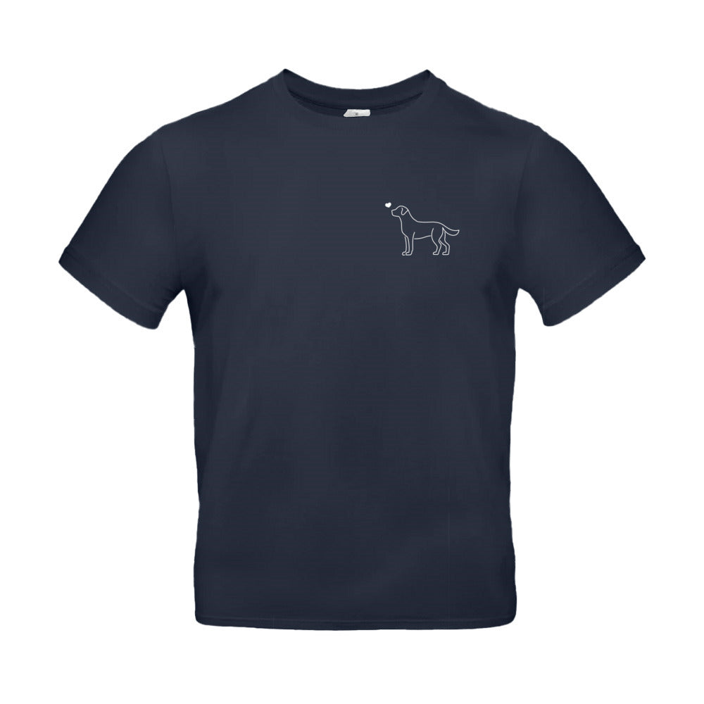 Labrador mit Herz - T-Shirt für Herren