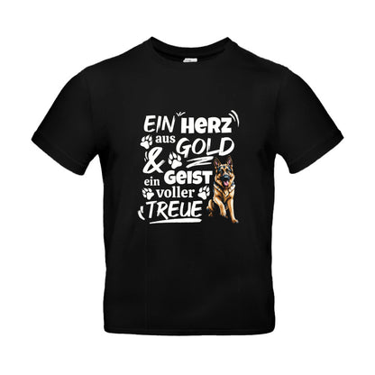 Herz aus Gold - T-Shirt für Herren