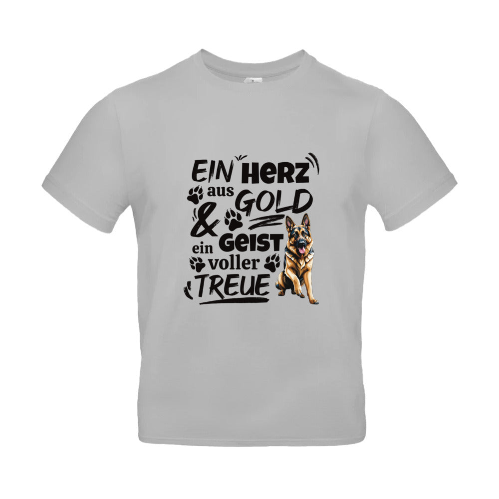 Herz aus Gold - T-Shirt für Herren