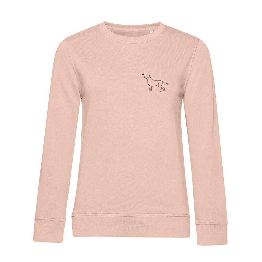 Labrador mit Herz - Sweatshirt für Damen