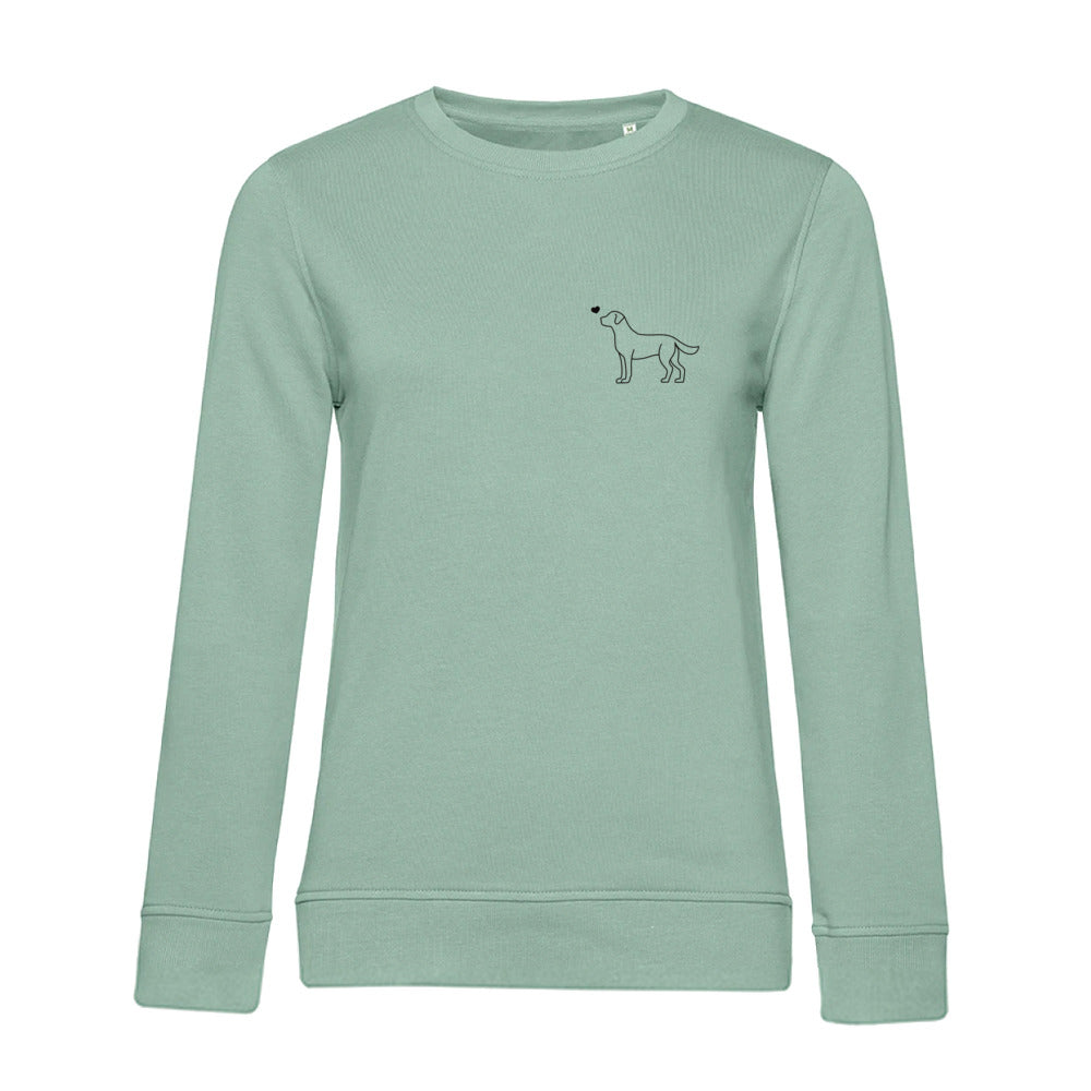Labrador mit Herz - Sweatshirt für Damen