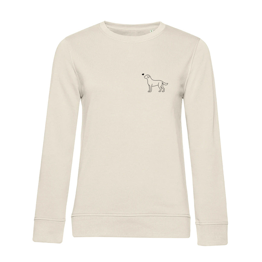 Labrador mit Herz - Sweatshirt für Damen