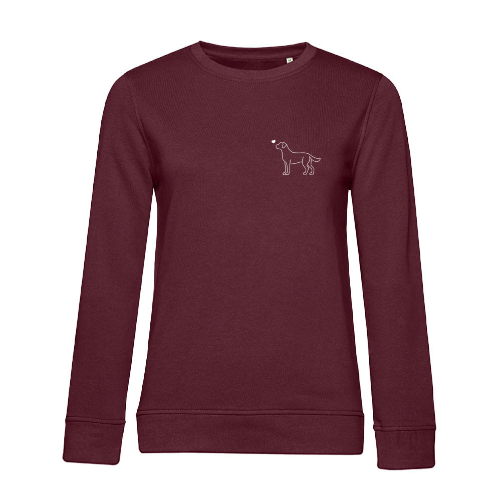 Labrador mit Herz - Sweatshirt für Damen