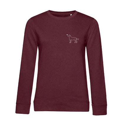 Labrador mit Herz - Sweatshirt für Damen