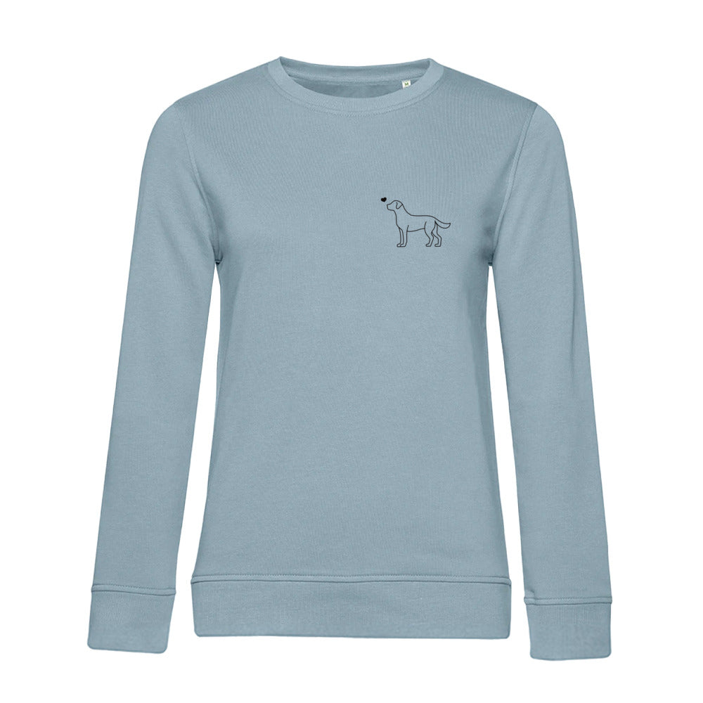 Labrador mit Herz - Sweatshirt für Damen