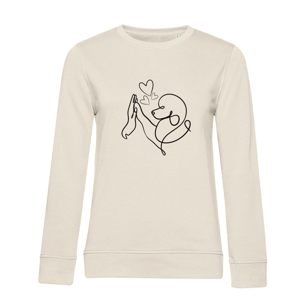 Pudelliebe – Bio-Sweatshirt für Damen
