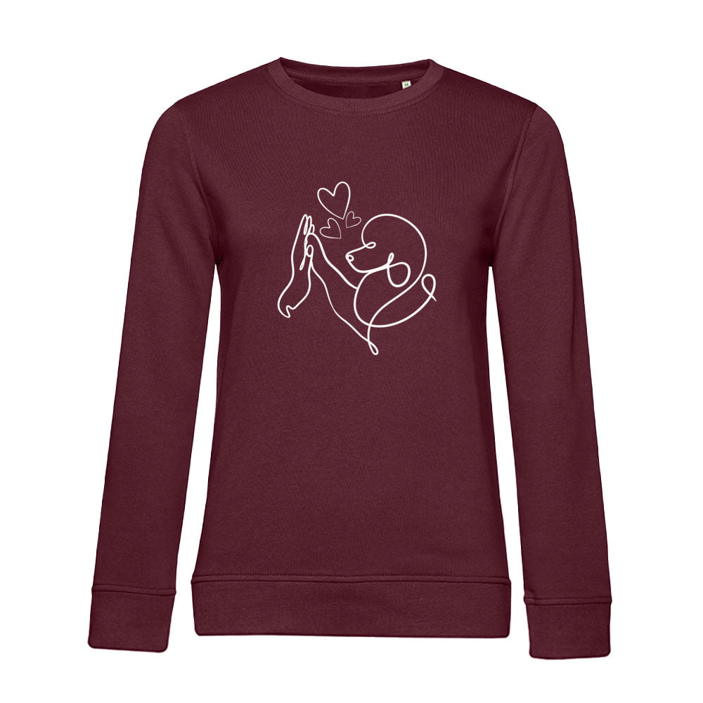Pudelliebe – Bio-Sweatshirt für Damen