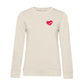 Pfötchen Im Herz – Bio-Sweatshirt für Damen