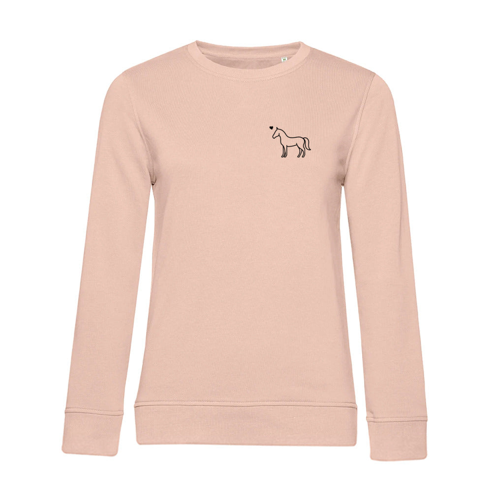 Eleganz mit Herz – Bio-Sweatshirt für Damen