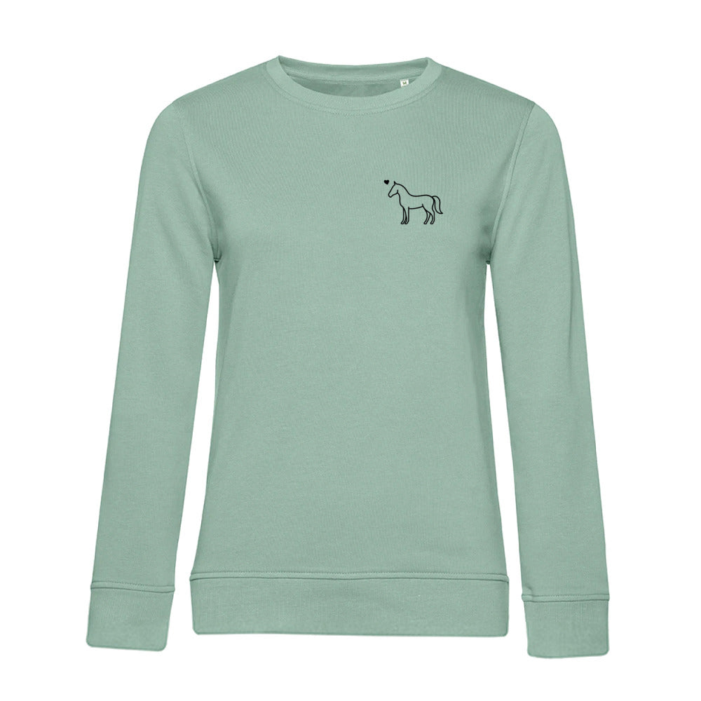 Eleganz mit Herz – Bio-Sweatshirt für Damen