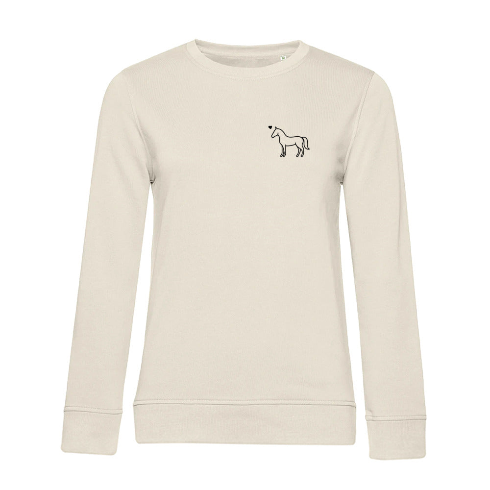 Eleganz mit Herz – Bio-Sweatshirt für Damen