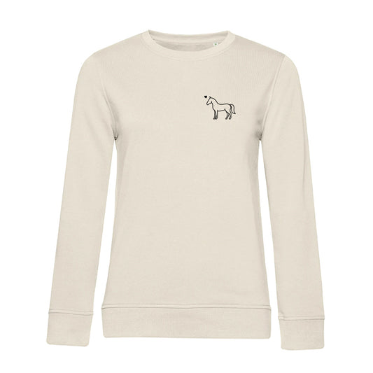 Eleganz mit Herz – Bio-Sweatshirt für Damen