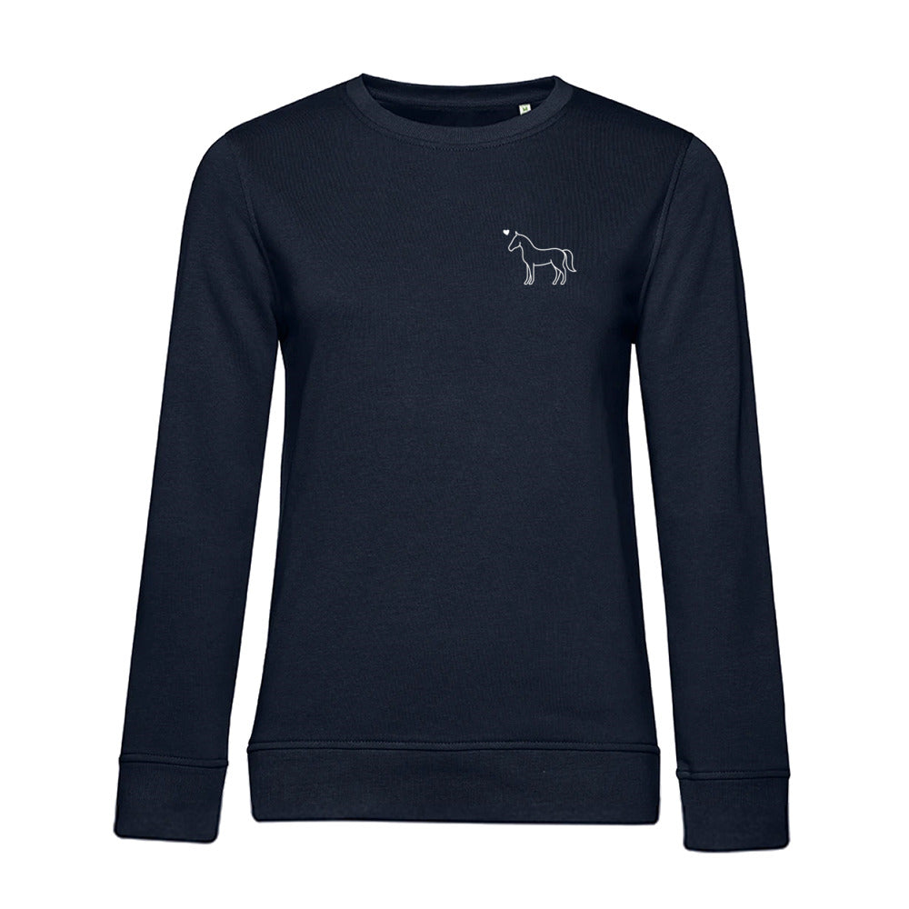 Eleganz mit Herz – Bio-Sweatshirt für Damen