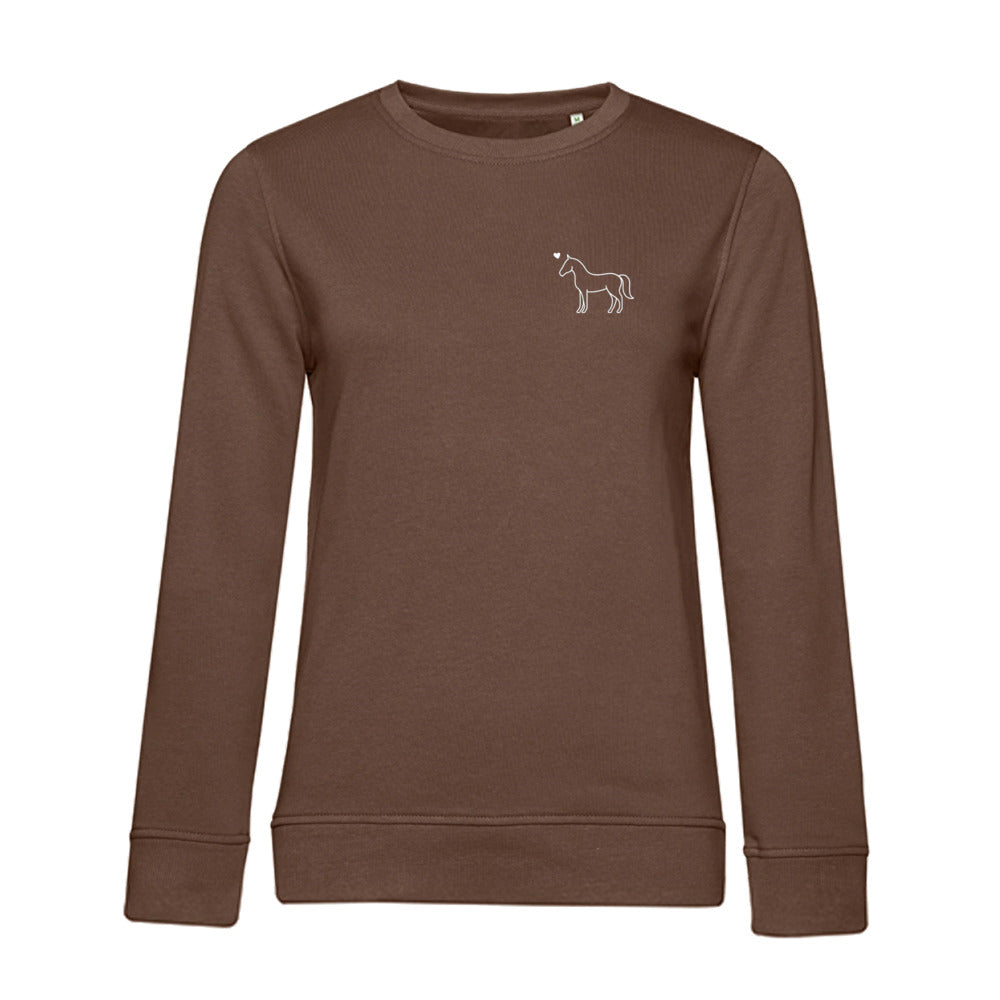 Eleganz mit Herz – Bio-Sweatshirt für Damen