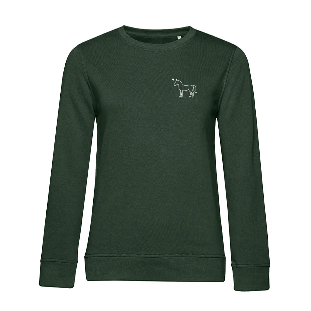 Eleganz mit Herz – Bio-Sweatshirt für Damen