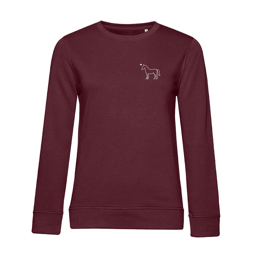 Eleganz mit Herz – Bio-Sweatshirt für Damen