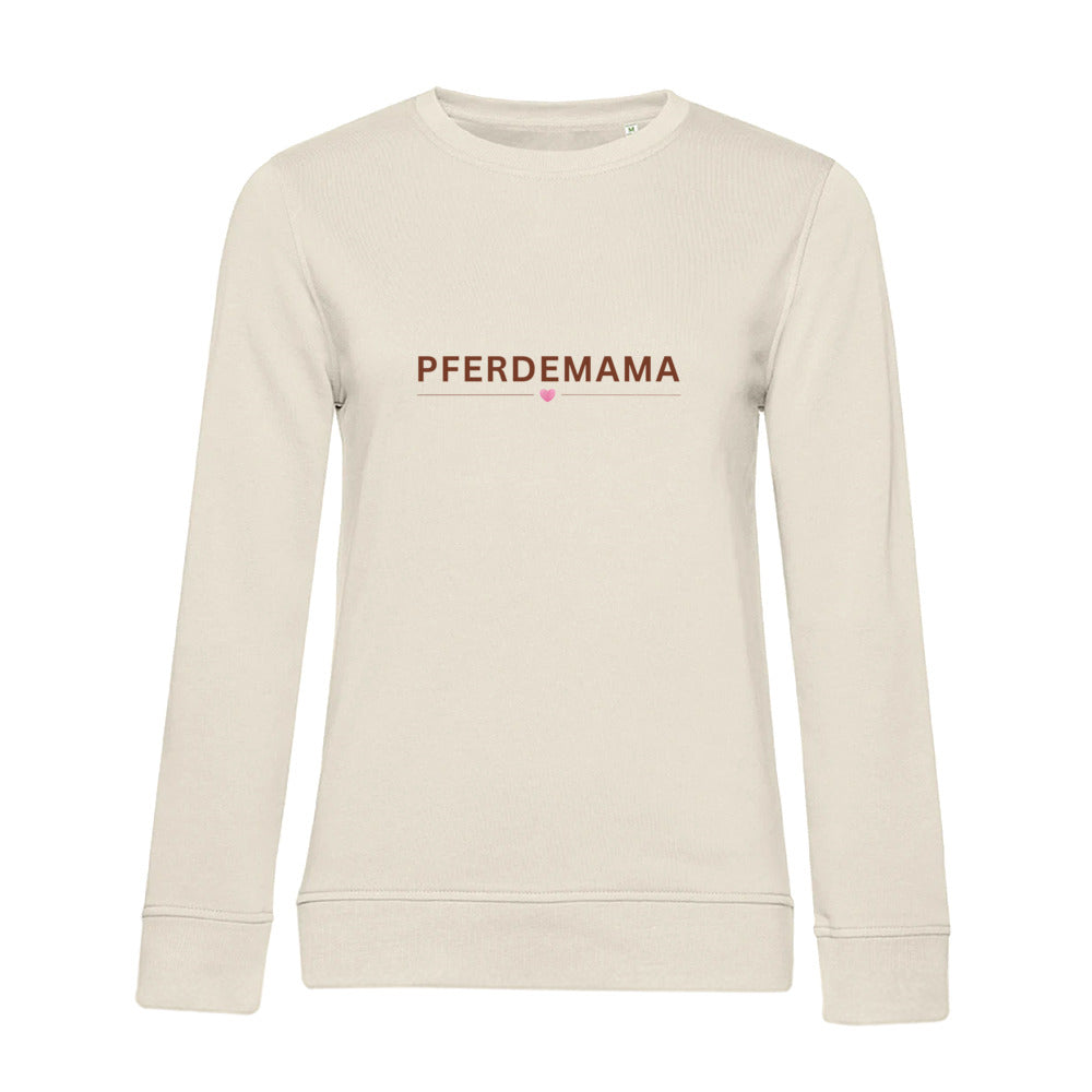 Pferdemama – Bio-Sweatshirt für Damen