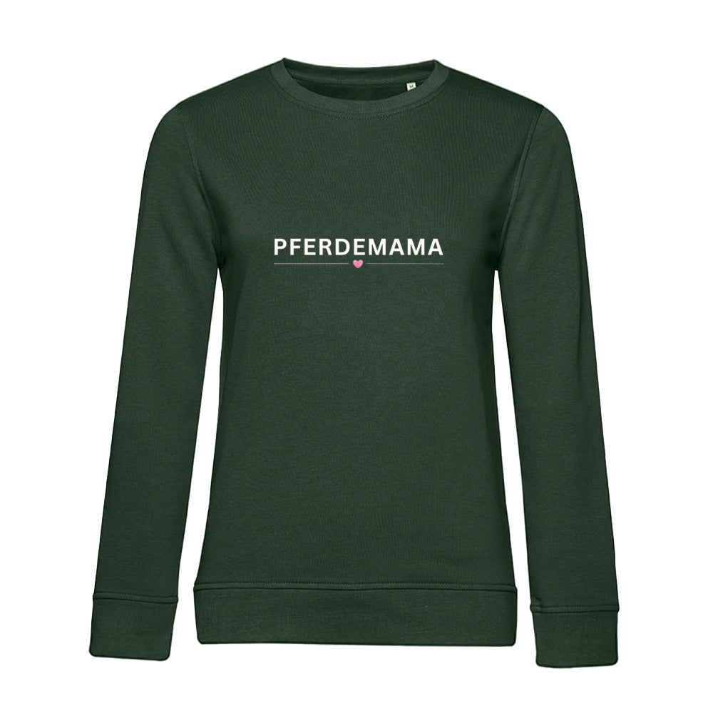 Pferdemama – Bio-Sweatshirt für Damen