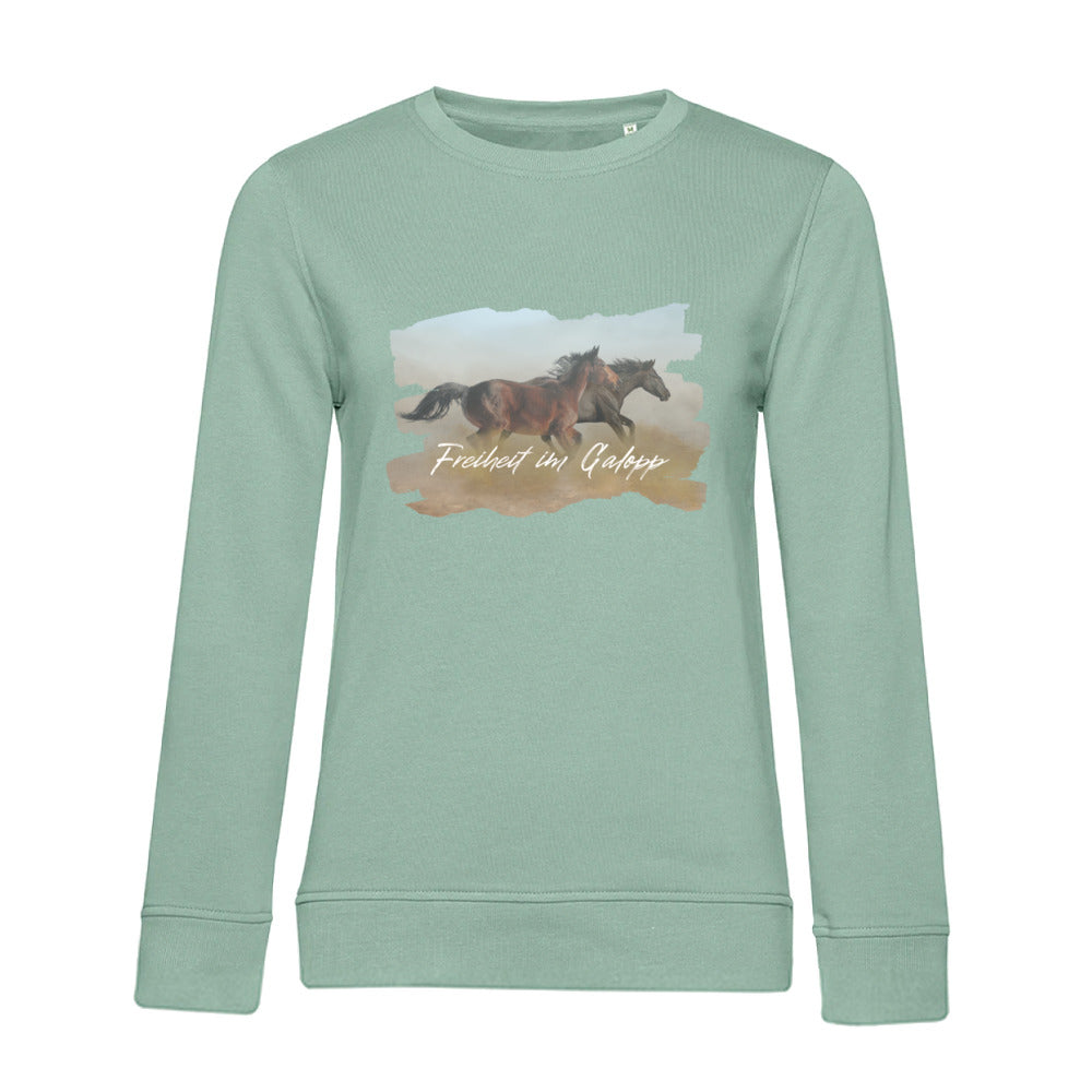 Freiheit im Galopp – Bio-Sweatshirt für Damen