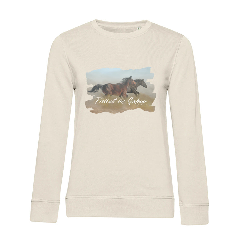 Freiheit im Galopp – Bio-Sweatshirt für Damen