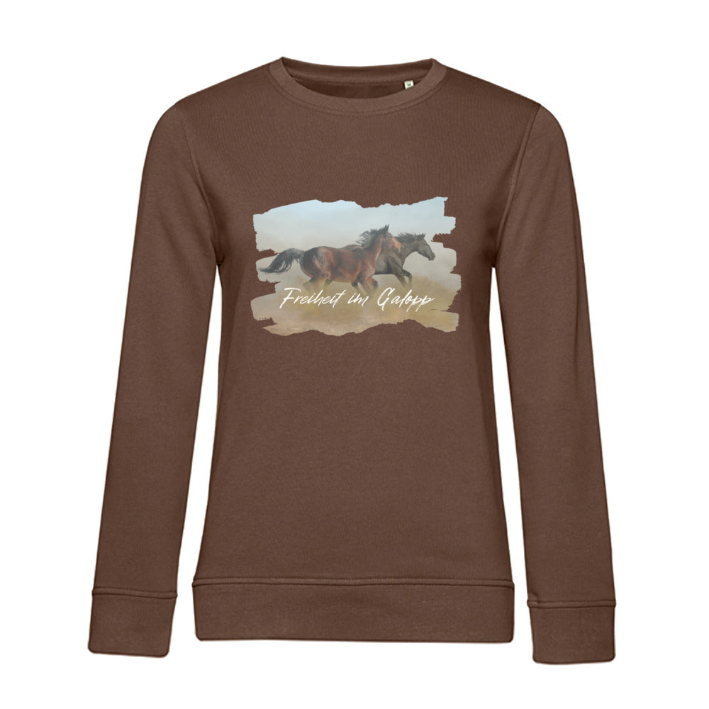 Freiheit im Galopp – Bio-Sweatshirt für Damen