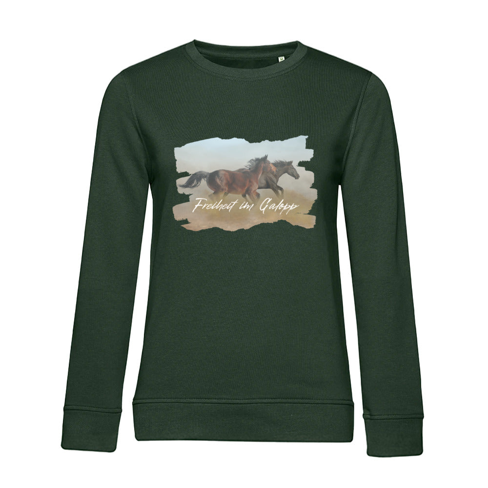Freiheit im Galopp – Bio-Sweatshirt für Damen