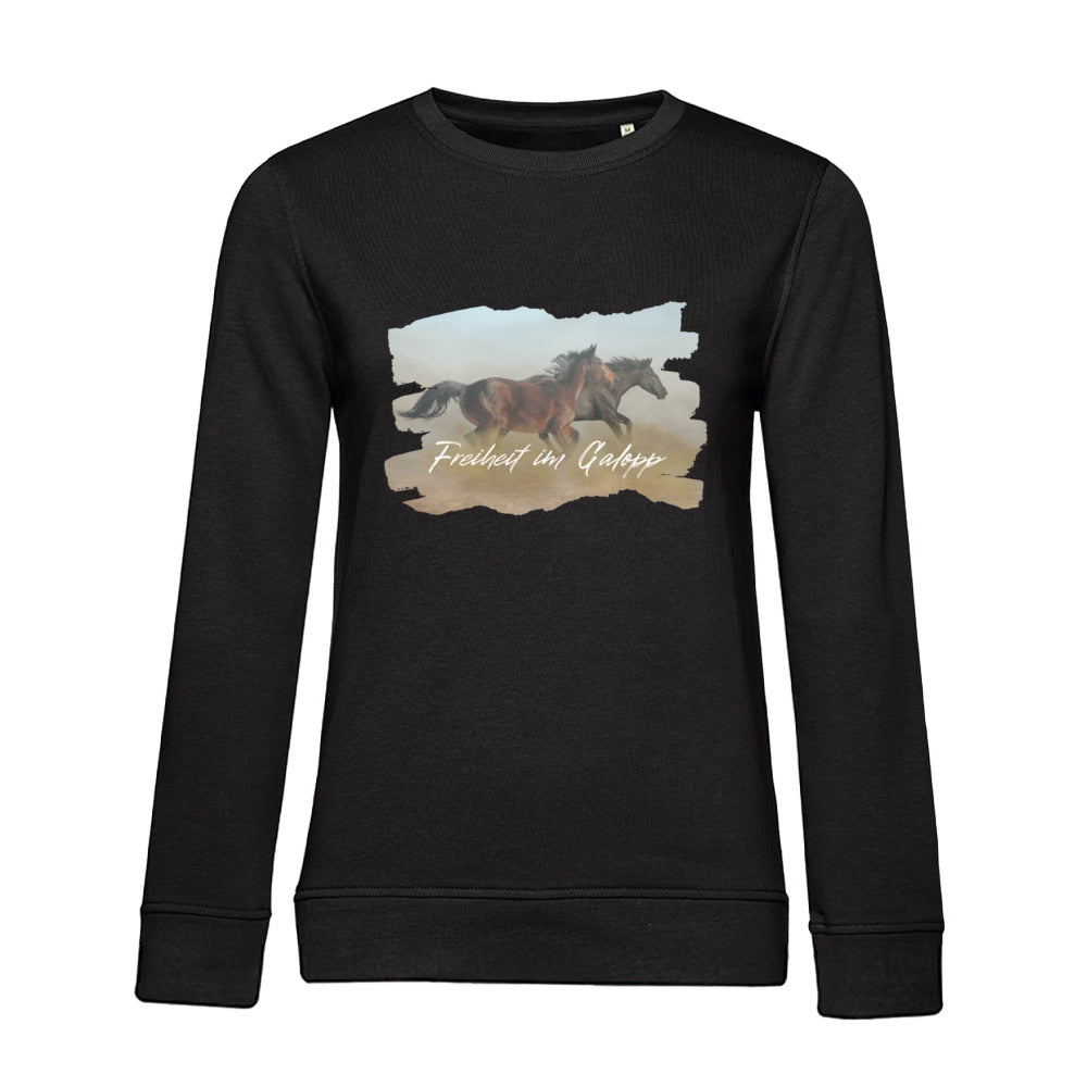 Freiheit im Galopp – Bio-Sweatshirt für Damen