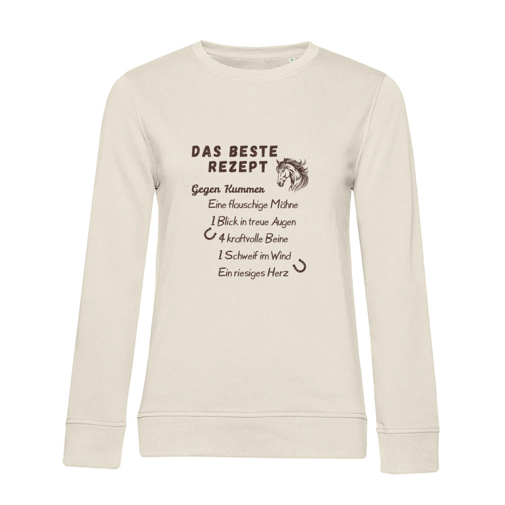Herzensrezept – Bio-Sweatshirt für Damen
