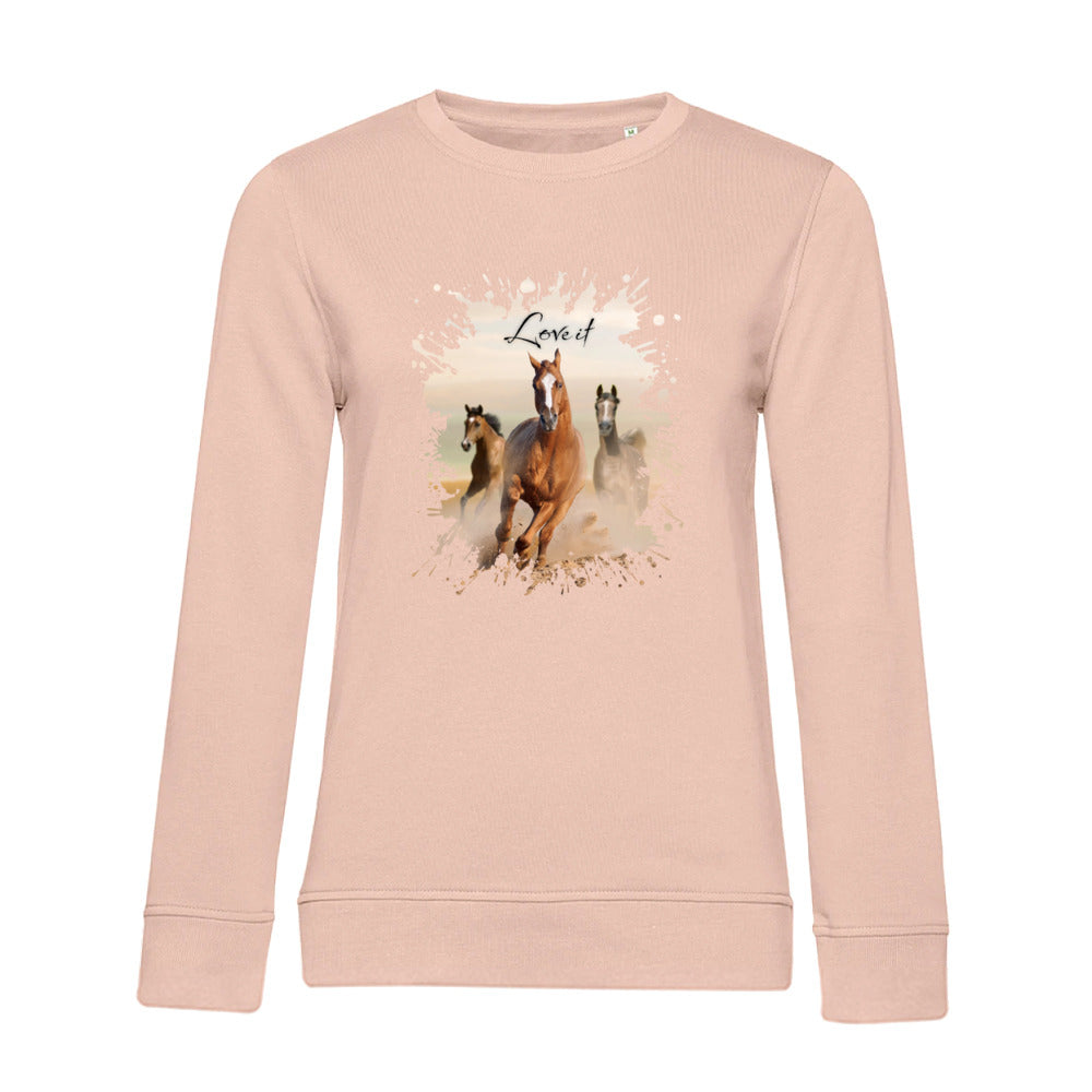 Pferdepower – Bio-Sweatshirt für Damen