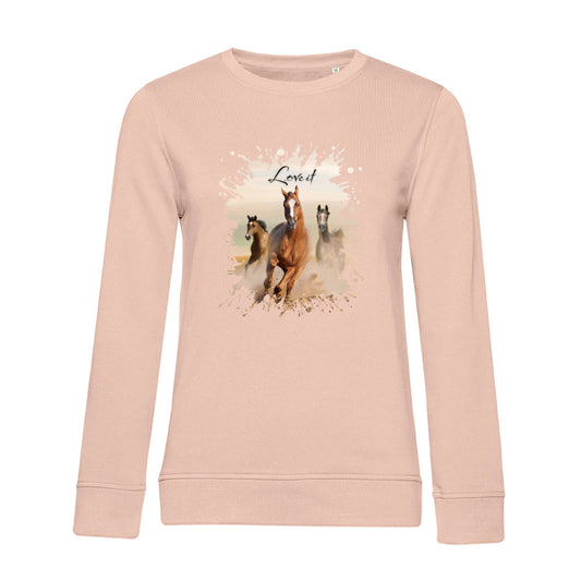 Pferdepower – Bio-Sweatshirt für Damen
